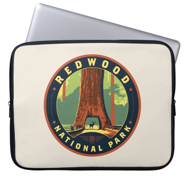 Nationalparken Redwood Laptop Fodral (Framsidan)