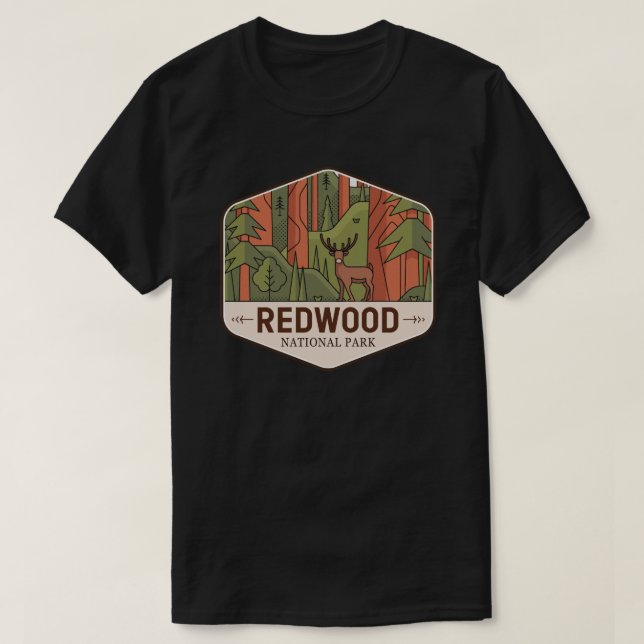 Nationalparken Redwood T Shirt (Design framsida)