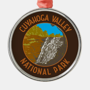 Nationalparken Retro Distress i Cuyahoga Valley Julgransprydnad Metall