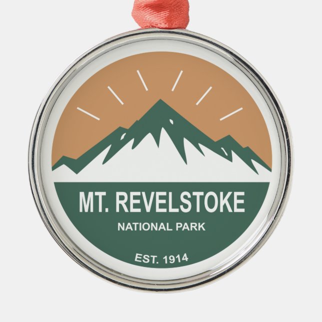Nationalparken Revelstoke Julgransprydnad Metall (Framsidan)