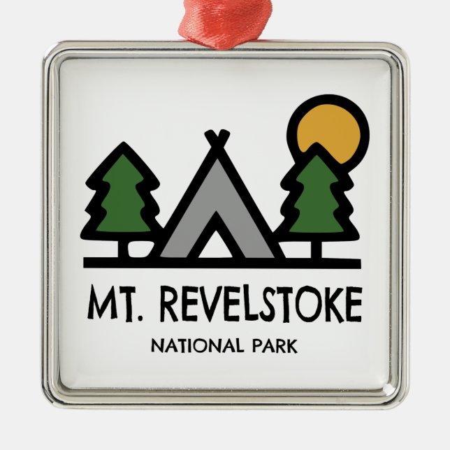 Nationalparken Revelstoke Julgransprydnad Metall (Framsidan)