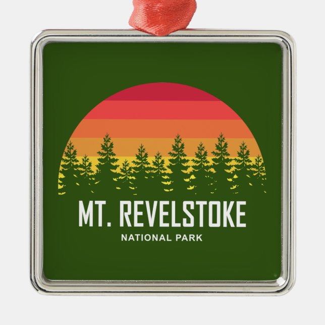 Nationalparken Revelstoke Julgransprydnad Metall (Framsidan)