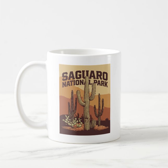 Nationalparken Saguaro Kaffemugg (Vänster)