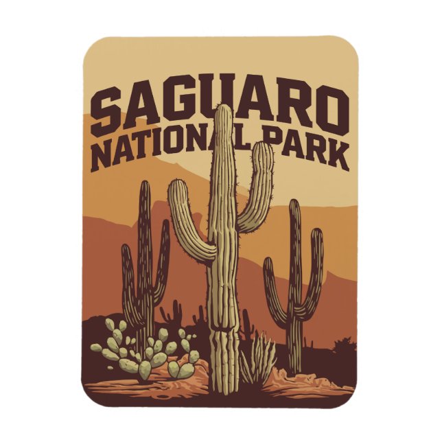 Nationalparken Saguaro Magnet (Vertikal)