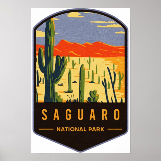 Nationalparken Saguaro Poster (Framsidan)
