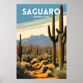 Nationalparken Saguaro Poster