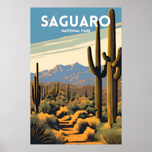 Nationalparken Saguaro Poster (Framsidan)