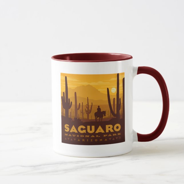 Nationalparken Saguaro Square | Arizona Mugg (Höger)