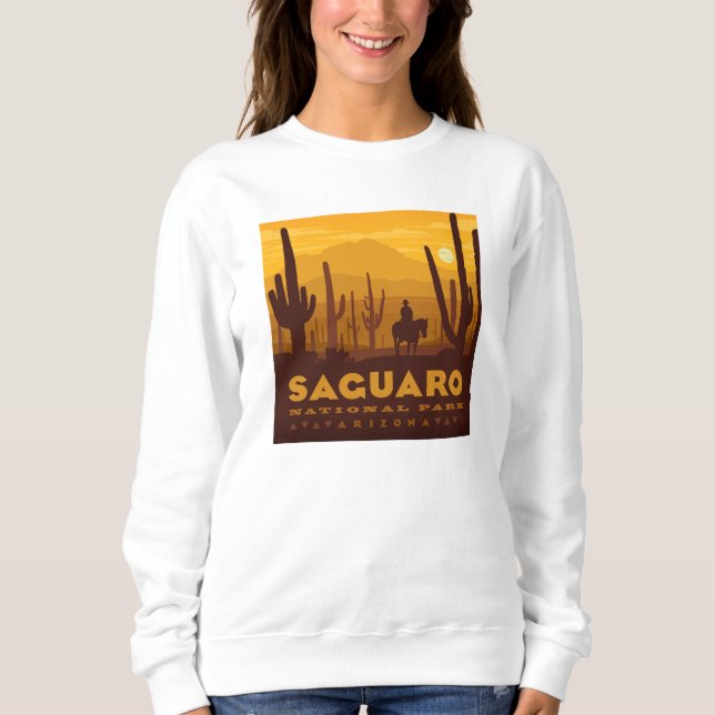 Nationalparken Saguaro Square | Arizona T Shirt (Framsida)