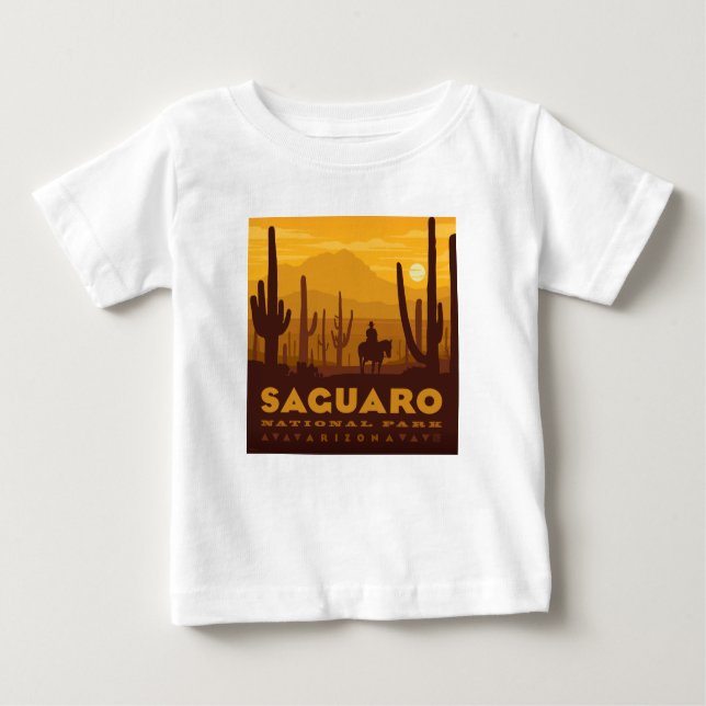 Nationalparken Saguaro Square | Arizona T Shirt (Framsida)