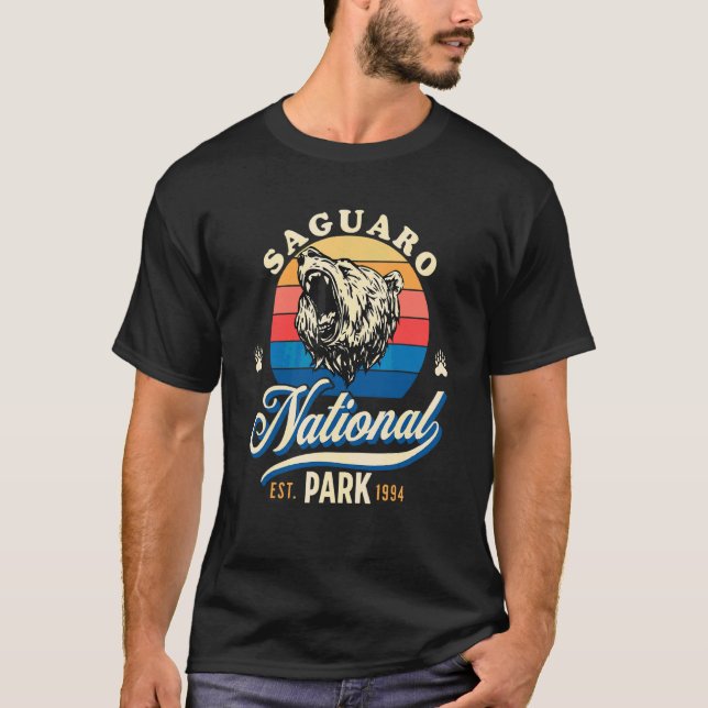 Nationalparken Saguaro T Shirt (Framsida)