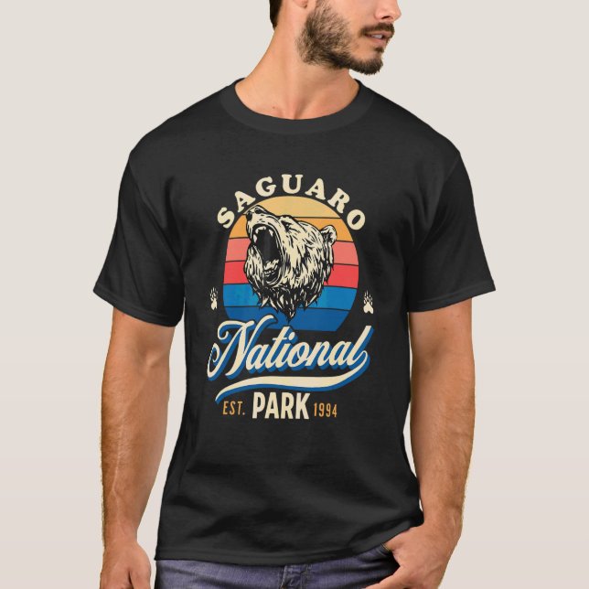 Nationalparken Saguaro T Shirt (Framsida)