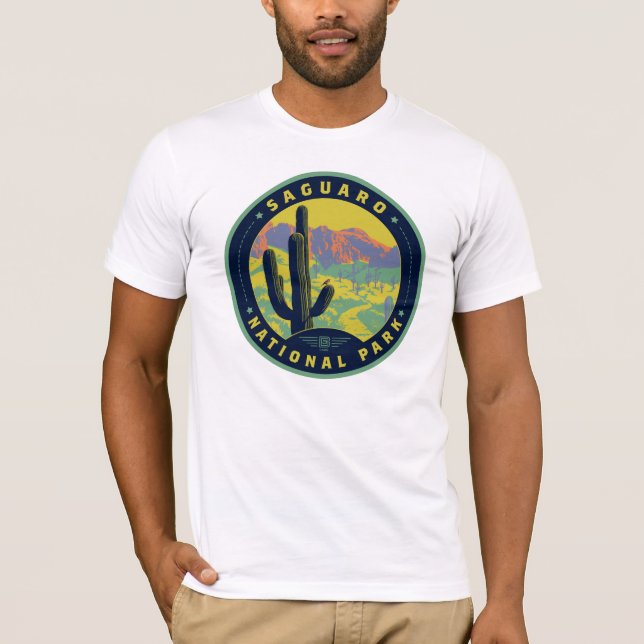 Nationalparken Saguaro T Shirt (Framsida)