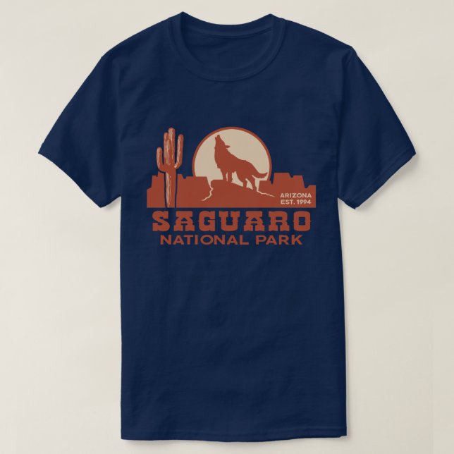 Nationalparken Saguaro Tee (Design framsida)