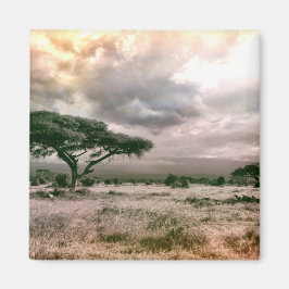 Nationalparken Savannah i Afrika Sahara Serengeti Magnet
