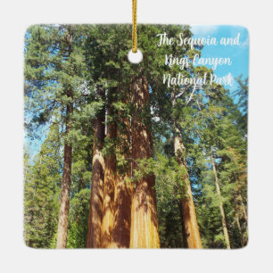 Nationalparken Sequoia och Kung Canyon Julgransprydnad Keramik