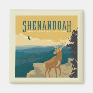 Nationalparken Shenandoah HJORT Magnet
