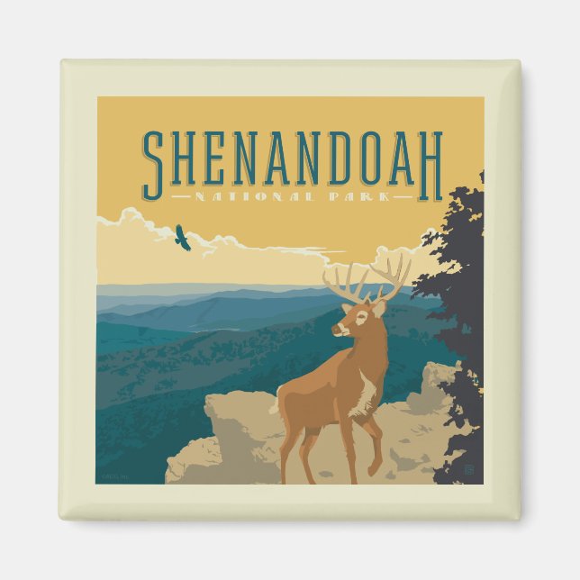 Nationalparken Shenandoah | HJORT Magnet (Framsidan)