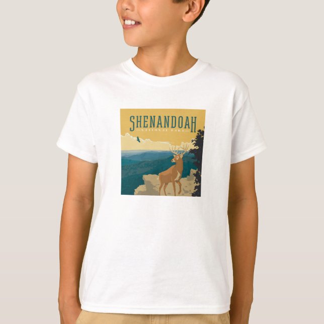 Nationalparken Shenandoah | HJORT T Shirt (Framsida)