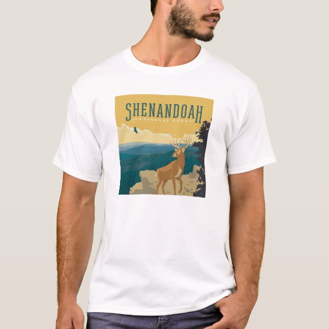 Nationalparken Shenandoah | HJORT T Shirt (Framsida)