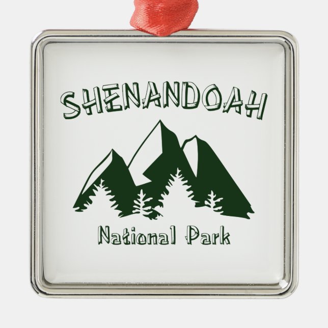 Nationalparken Shenandoah Julgransprydnad Metall (Framsidan)