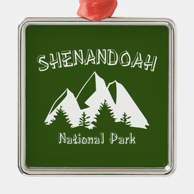 Nationalparken Shenandoah Julgransprydnad Metall (Framsidan)