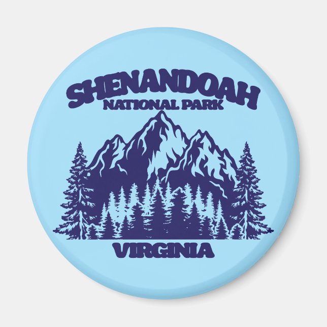 Nationalparken Shenandoah Magnet (Framsidan)