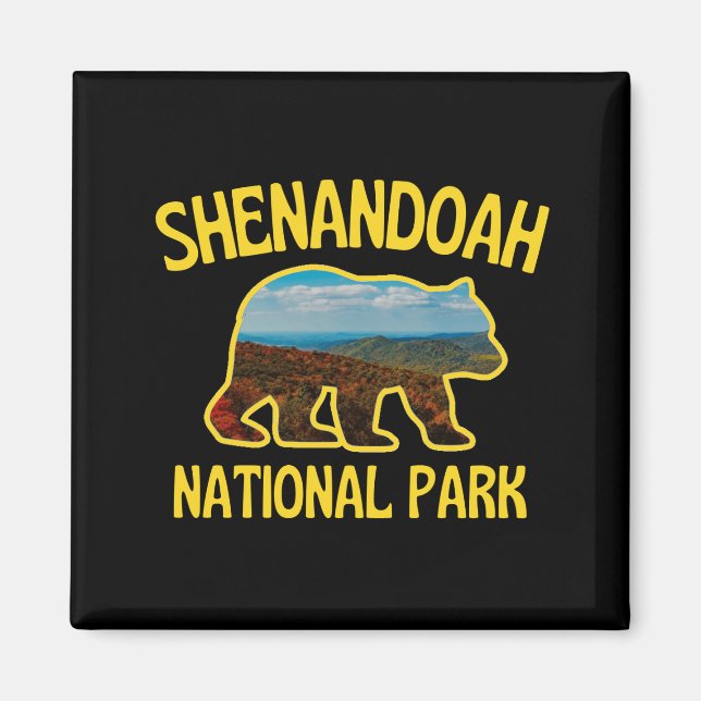 Nationalparken Shenandoah Magnet (Framsidan)