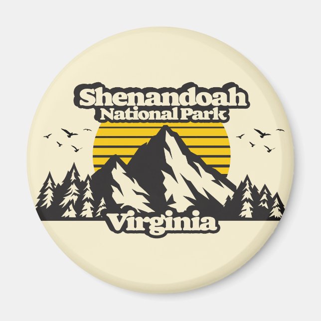 Nationalparken Shenandoah Magnet (Framsidan)