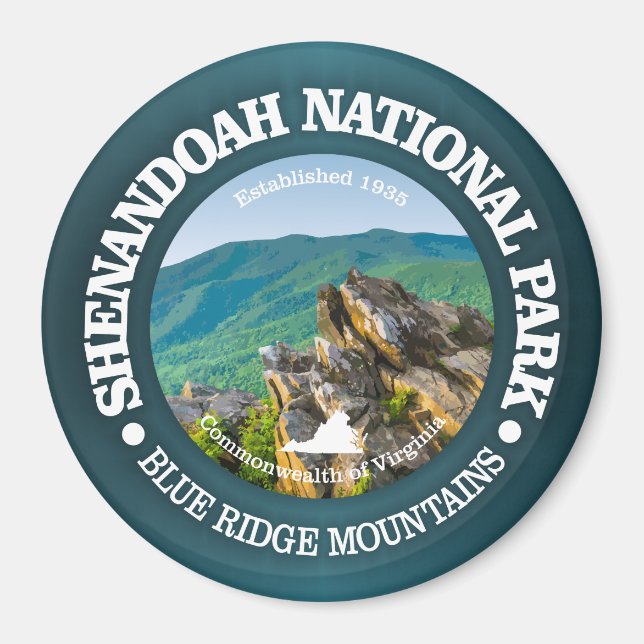Nationalparken Shenandoah Magnet (Framsidan)
