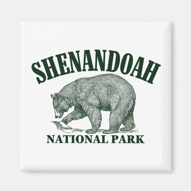 Nationalparken Shenandoah Magnet (Framsidan)