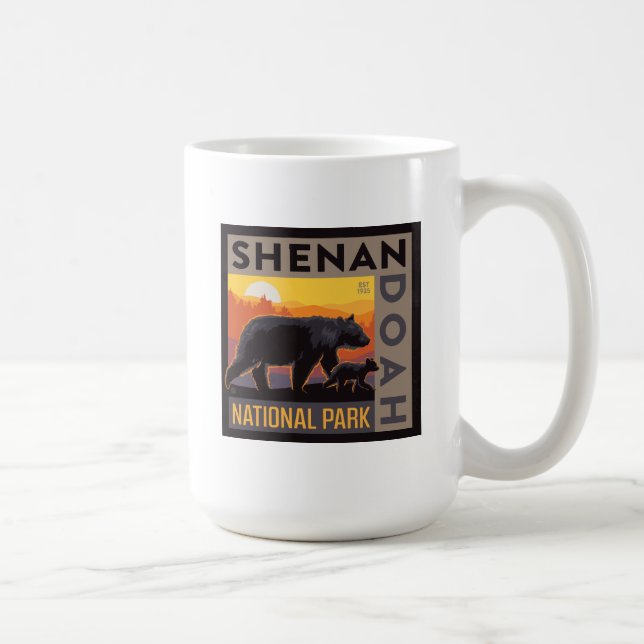 Nationalparken Shenandoah | Mamma och Unge Kaffemugg (Höger)