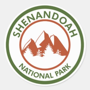 Nationalparken Shenandoah Runt Klistermärke