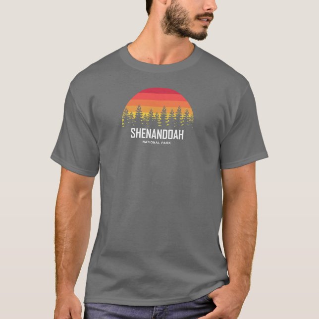 Nationalparken Shenandoah T Shirt (Framsida)