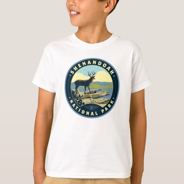 Nationalparken Shenandoah T Shirt (Framsida)