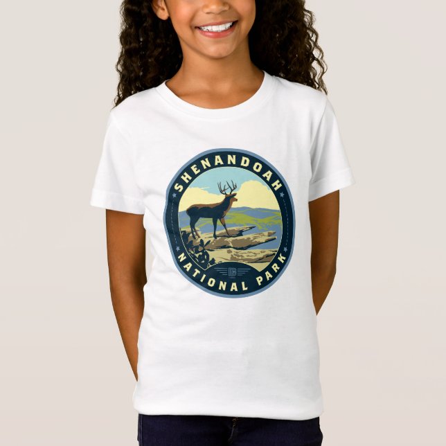 Nationalparken Shenandoah T Shirt (Framsida)