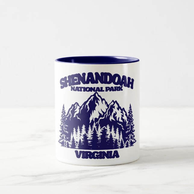 Nationalparken Shenandoah Två-Tonad Mugg (Center)