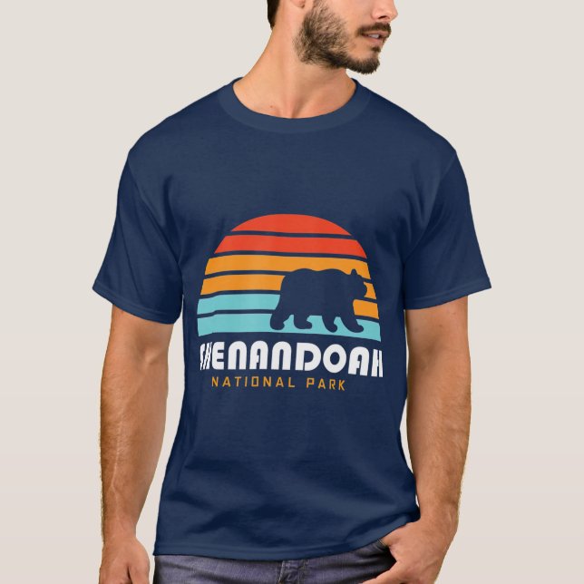 Nationalparken Shenandoah Valley T Shirt (Framsida)