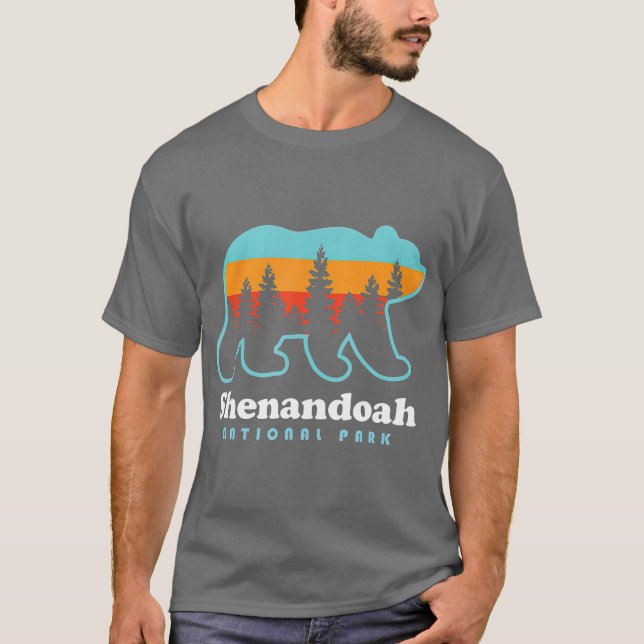 Nationalparken Shenandoah Valley T Shirt (Framsida)