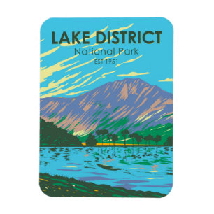 Nationalparken Sjö Buttermere i sjö Magnet