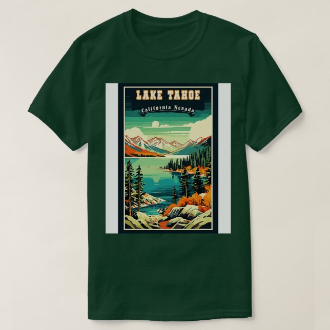 Nationalparken sjö Tahoe T Shirt (Design framsida)