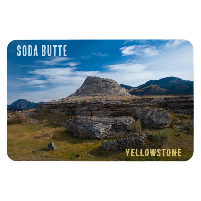 Nationalparken Soda Butte Cone Yellowstone Magnet (Horisontell)