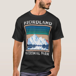 Nationalparken Souvenir Fiordland New Zealand Tour T Shirt