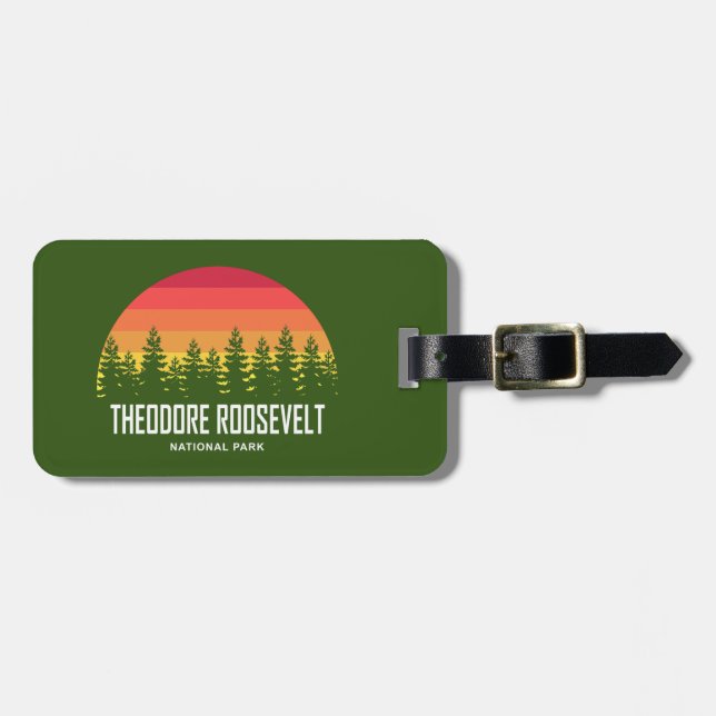 Nationalparken Theodore Roosevelt Bagagebricka (Horisontell Framsida)