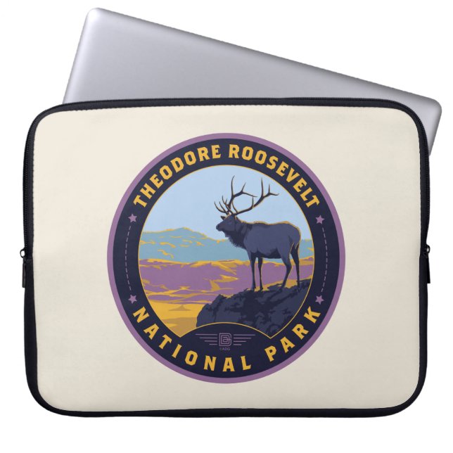 Nationalparken Theodore Roosevelt Laptop Fodral (Framsidan)