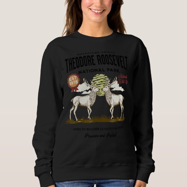 Nationalparken Theodore Roosevelt T Shirt (Framsida)