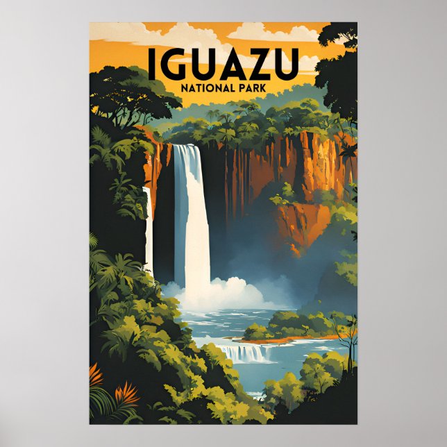 Nationalparken Travel Iguazu Poster (Framsidan)