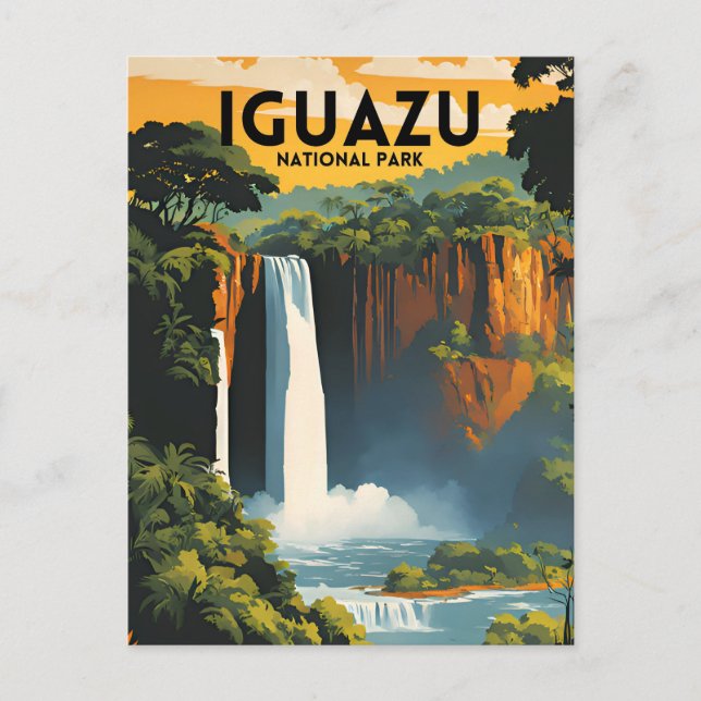 Nationalparken Travel Iguazu Vykort (Framsida)