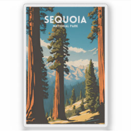 Nationalparken Travel Sequoia Klistermärken