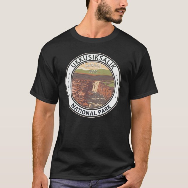 Nationalparken Ukkusiksalik Canada Badge T Shirt (Framsida)